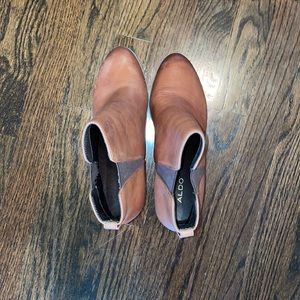 Aldo brown booties